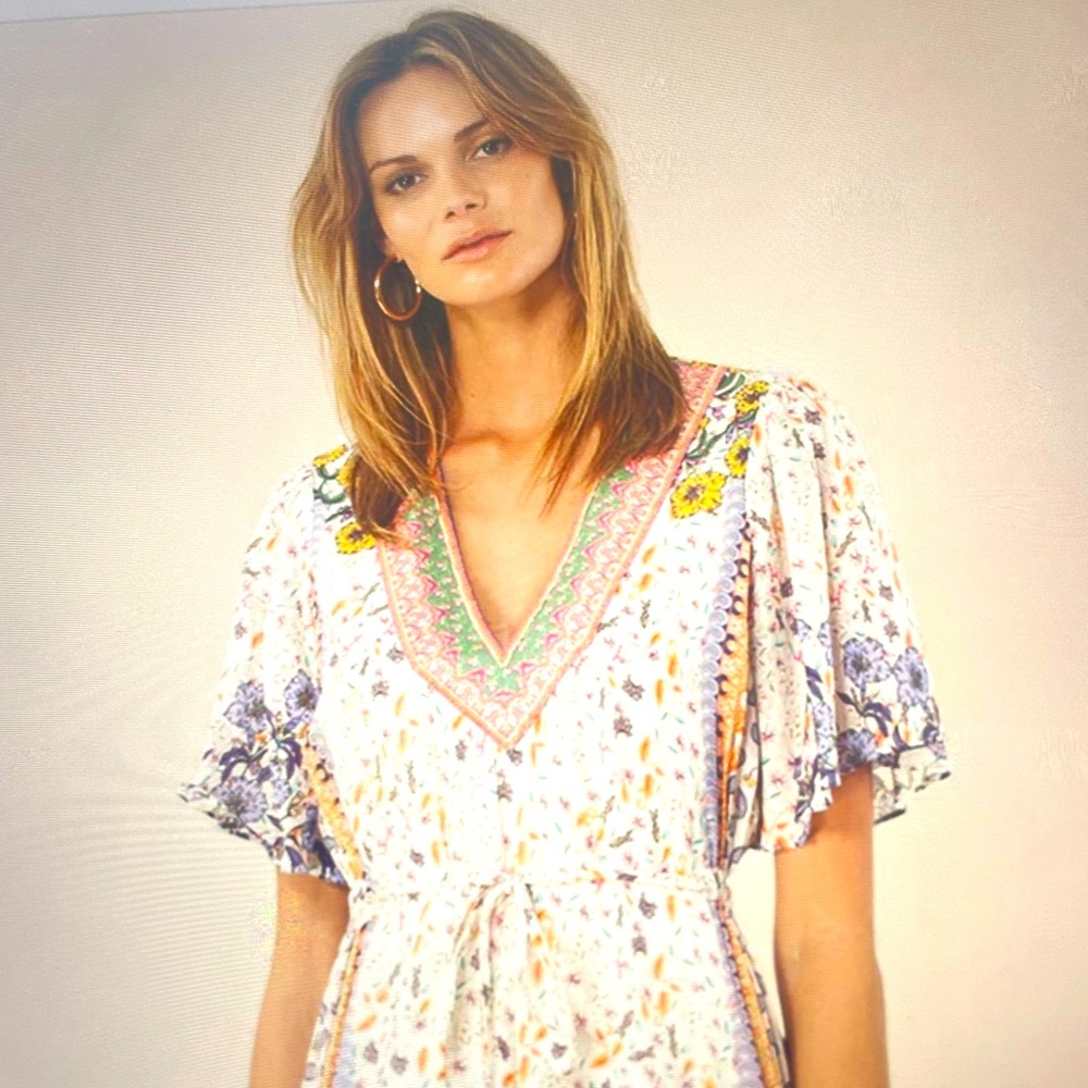 Multi color Hale Bob new Annis Maxi dress